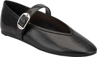 Marc Fisher Godea Mary Jane Flat in Black at Nordstrom, Size 5.5