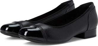 Clarks Krystine May High Womens Heels Black Leather : 9.5 B - Medium, Leather/Rubber
