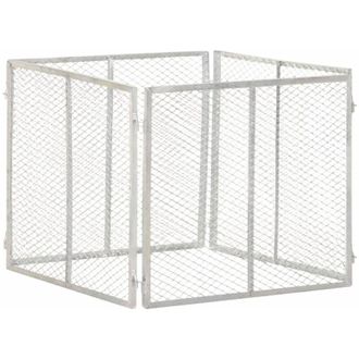 vidaXL Compostador De Jard&iacute;n Hierro Galvanizado 85x85x70 Cm Vidaxl