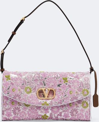 Valentino Garavani DeVain Small floral jacquard shoulder bag