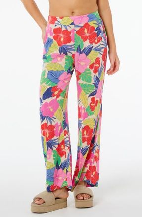 Rip Curl Print Wide Leg Pants in Multicor Rainbow at Nordstrom, Size X-Small