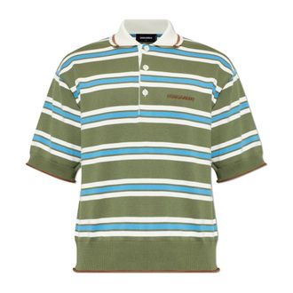 Dsquared2 Polo Shirts, male, Green, Size: 2XL Polo Shirt