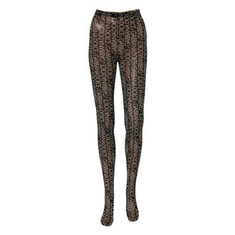 Dolce & Gabbana Ondergoed, Dames, Zwart, L, Nylon, Sheer Stretch Tights Socks
