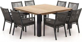 Manifesto Furniture Manifesto Rivola/ROUGH-X 170cm dining tuinset 9-delig