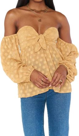 Show me your Mumu Nita Top In Gold Dot
