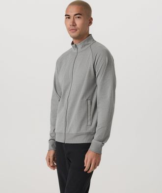 Vuori Clothing Coronado Novelty Full Zip | Driftwood Heather | Medium
