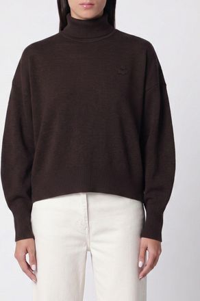 Isabel Marant Dolcevita in misto cotone con logo ricamato