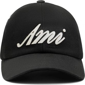 Ami WASHED COTTON AMI CAP Size: OS, colour: BLACK