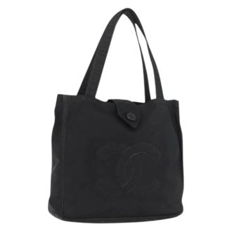Chanel Pre-owned Tote Bags, female, Black, Size: ONE SIZE Pre-owned Vintage Hand Bag