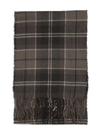 Barbour fringed scarf and beanie set - men - Acrylic/Cotton/Polyamide/Wool - One Size - Black
