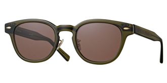 Eyevan 7285 Webb-FP OD Mens Sunglasses Green Size 49