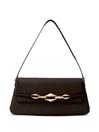Jimmy Choo London Diamond shoulder bag - women - Calf Leather - One Size - Brown