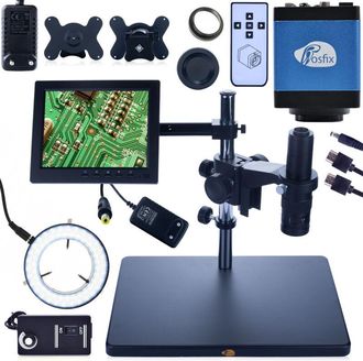 OEM Microscopio Digital Rosfix Earth Pro Mcep-0.5x + Pantalla De 8 Pulgadas + Mango + Iluminador Ajustable 56xled + C&aacute;mara Draco Blue Pro