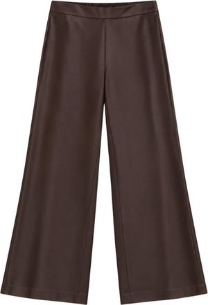Clips Lederbroek - Dames - Leren Broeken - Bruin - 2XL - Leer - Broeken