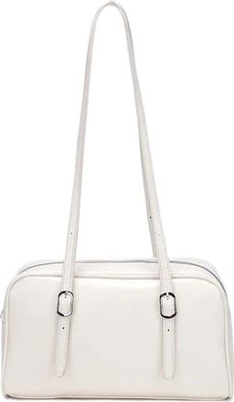 Generic Korean Retro Underarm Womens Shoulder Bag Simple Commuter Briefcase Versatile Large Capacity Tote(WHITE)