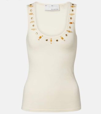 Xu Zhi Beaded wool tank top