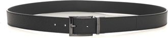 Emporio Armani Omkeerbare leren riem - Heren - Riemen - Zwart - ONE Size - Leer - Accessoires