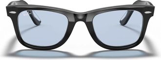 Ray-Ban Sunglasses Rb2140 F 901/64 Wayfarer Black/Blue Gray Unisex