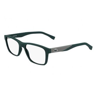 Lacoste Eyeglasses Rectangle Full Rim, Matte Blue Frame And Clear Demo Lenses Lens L2862424