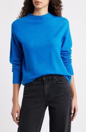 Caslon Funnel Neck Sweater in Blue Princess at Nordstrom Rack, Size X-Large