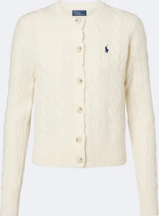 Polo Ralph Lauren Cardigan in lana e cashmere a trecce