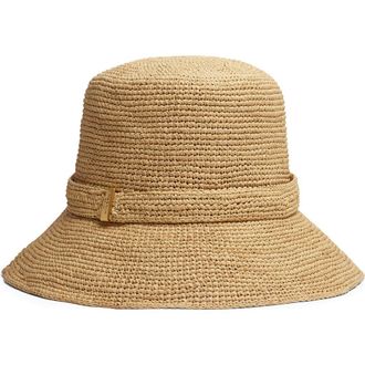 Rag & Bone Lela Packable Straw Bucket Hat in Natural at Nordstrom Rack, Size Small/medium