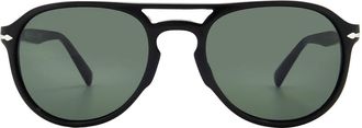Persol Green Pilot Unisex Sunglasses PO3235S 95/31 55