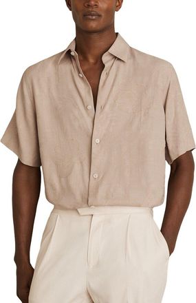 Reiss Coupe Floral Jacquard Shirt