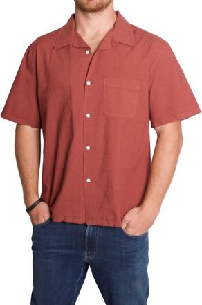 Knickerbocker Director Cotton Shirt In Rust