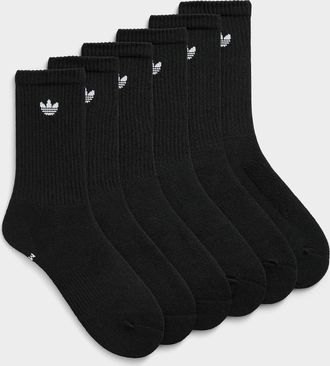 adidas Mens Neutral ribbed socks 6-pack