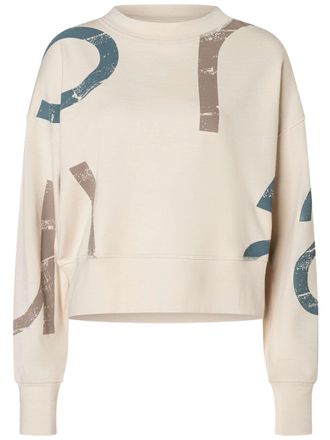 super.natural Abstract Logo Cropped Relaxed-Fit Sweatshirt
