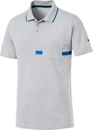 Puma Poloshirt met logoprint - Grijs