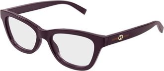 Gucci Cat Eye Brillen - Dames - Brillen - Paars - 52 MM - Accessoires