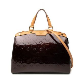 Louis Vuitton Pre-owned Brea GM Schoudertas - Dames - Pre-owned - Paars - Maat: ONE Size Leer