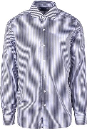 Barba Overhemd - Heren - Casual Overhemden - Blauw - XL - Katoen - Overhemden