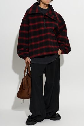 Balenciaga Wool Sweatshirt, Mens, Red