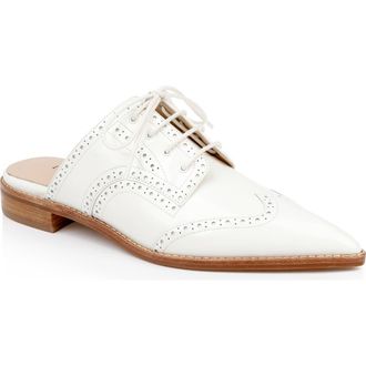 L'agence Lilou Mule in Pearl Leather at Nordstrom Rack, Size 6.5