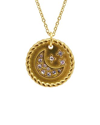 Adornia Adornia 14K Plated Cz Pendant Necklace