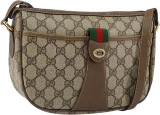 Gucci Pre-owned Cross Body Bags, female, Beige, Size: ONE SIZE Pre-owned Plastic Cross Body Bag