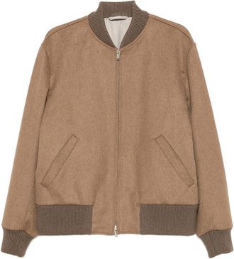 Lardini Ribbed-trim Zip-fastening Jacket