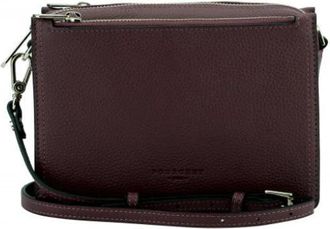 Pourchet Alesia Crossbody Tas - Dames - Schoudertassen - Rood - ONE Size - Leer - Tassen