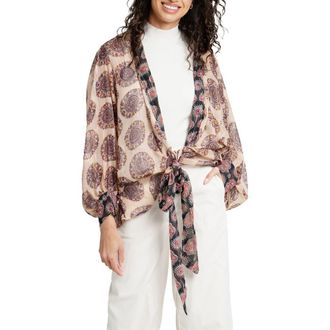 Saachi Medallion Print Topper in Black at Nordstrom Rack