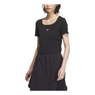 adidas (WMNS) adidas Chinese ValentineAsia Sizing s Day Graphic T-Shirt Black JM2707