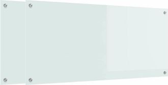 vidaXL Salpicadero De Cocina 2 Pcs 110 X 50 Cm Vidrio Templado Vidaxl