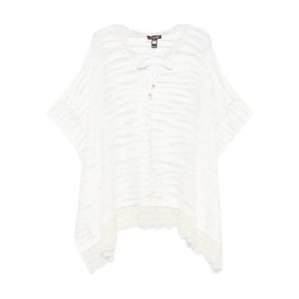 Roberto Cavalli Caftano con motivo animalier - - Swimwear - Donna - Bianco - M