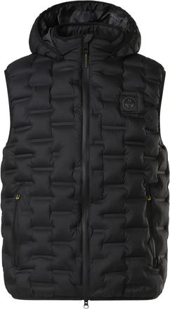 North Sails Laser hooded quilted gilet - men - Recycled Polyester/Polyester - L - Black