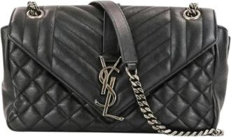 Saint Laurent Pre-owned Shoulder Bag - Dames - Vintage Schoudertas - Zwart - ONE Size - Leer - Vintage