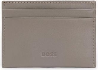 BOSS x ASTON MARTIN leather card holder with wing detail