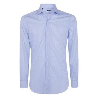 Barba Formal Shirts - Heren - Zakelijke Overhemden - Blauw - 3XL - Overhemden