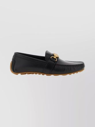 Moschino leather penny loafers